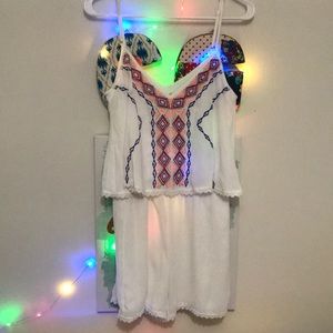 TAKARA EMBROIDERED ROMPER